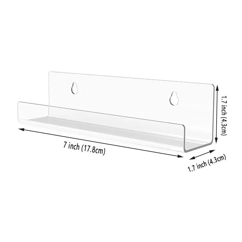 2/4/6/8/10 pcs Transparent Record Shelf Stand Wall Mounted Record Holder For Vin