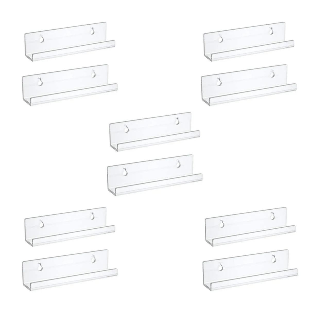 2/4/6/8/10 pcs Transparent Record Shelf Stand Wall Mounted Record Holder For Vin