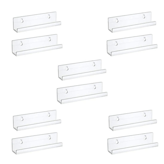 2/4/6/8/10 pcs Transparent Record Shelf Stand Wall Mounted Record Holder For Vin