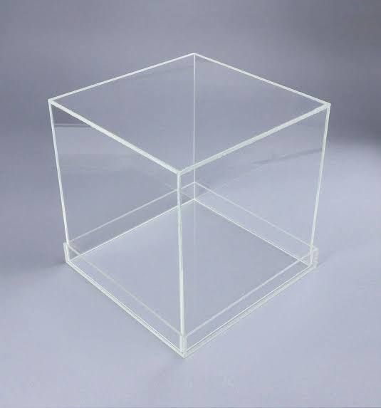 Acrylic Cake box transparent gift box 8x8x8