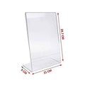 L type A4 paper flyer holder leaflet display stand