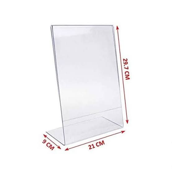 L type A4 paper flyer holder leaflet display stand