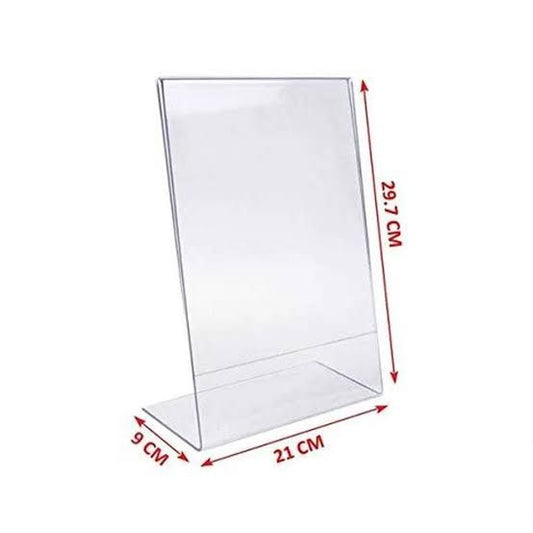 L type A4 paper flyer holder leaflet display stand
