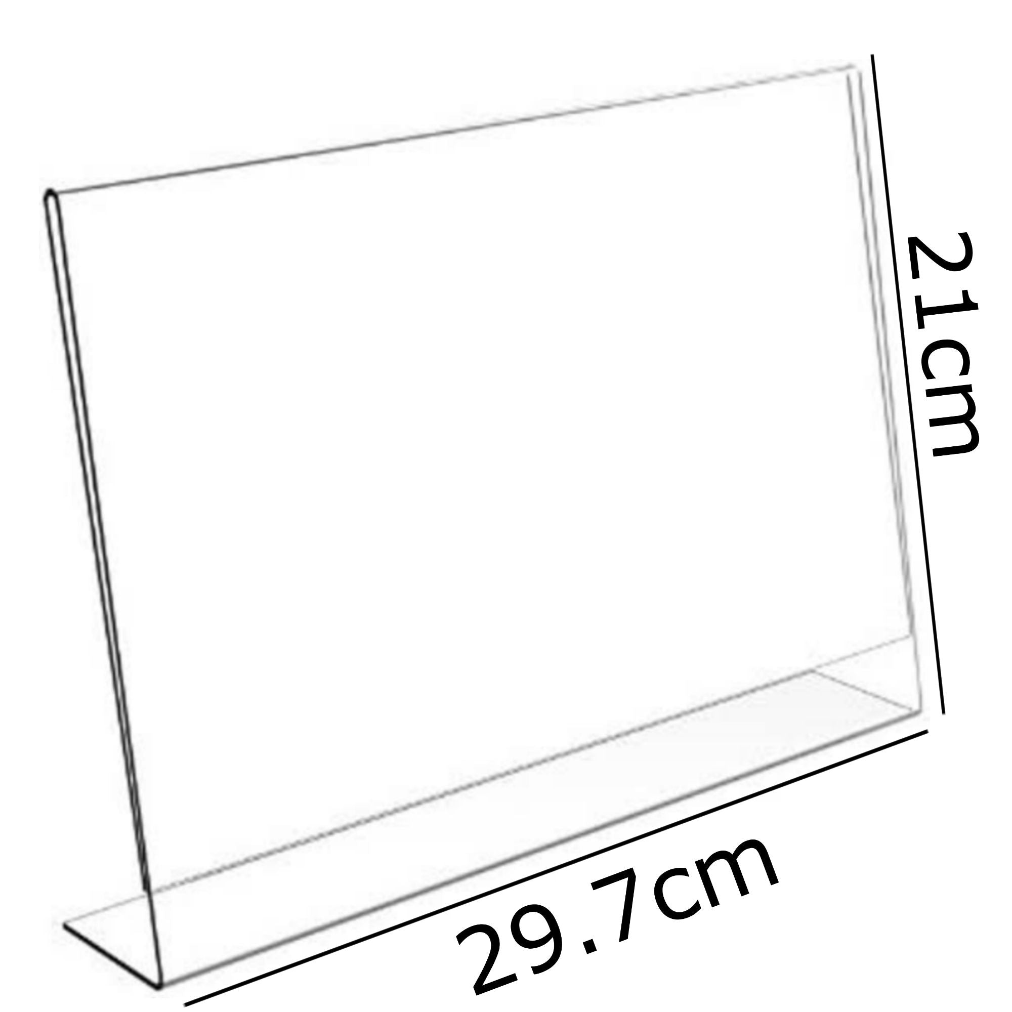A4 Landscape acrylic Leaflet brochure holder for desktop
