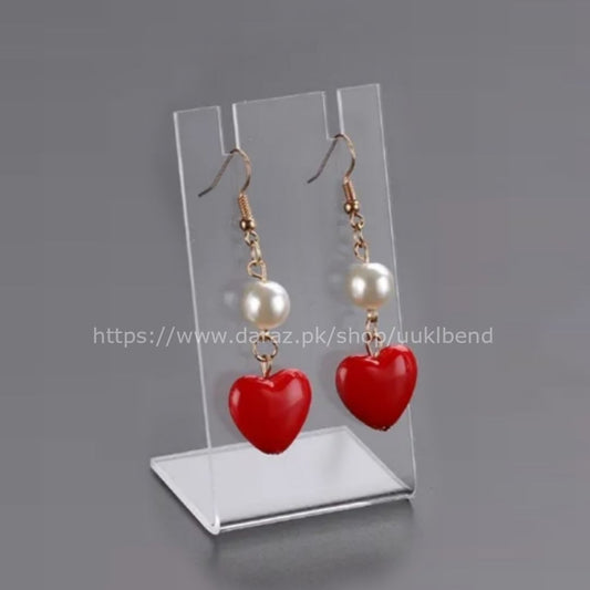 4/8/12 pcs L acrylic earring display pendant holder Necklace Organizer jewelry d