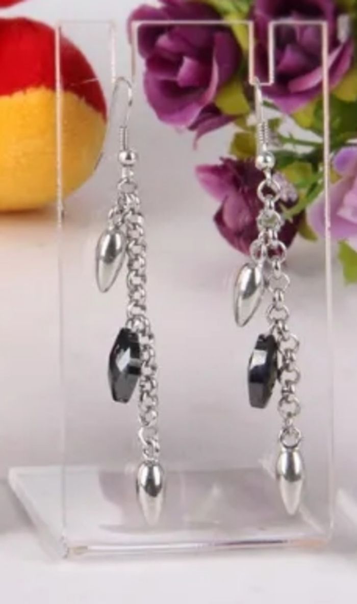 4/8/12 pcs L acrylic earring display pendant holder Necklace Organizer jewelry d