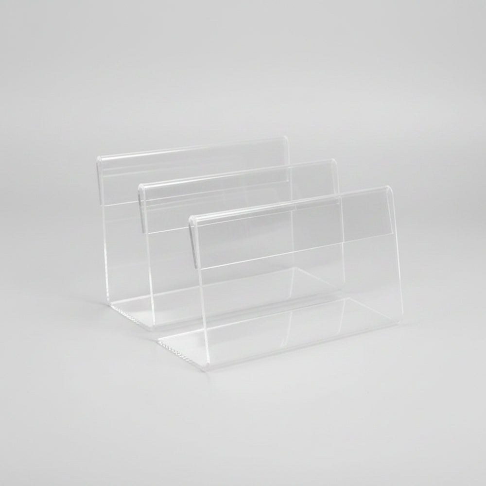 x5 pcs mini acrylic sign display holder price name card tag label stand