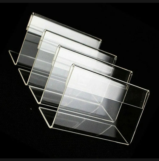 x5 pcs mini acrylic sign display holder price name card tag label stand