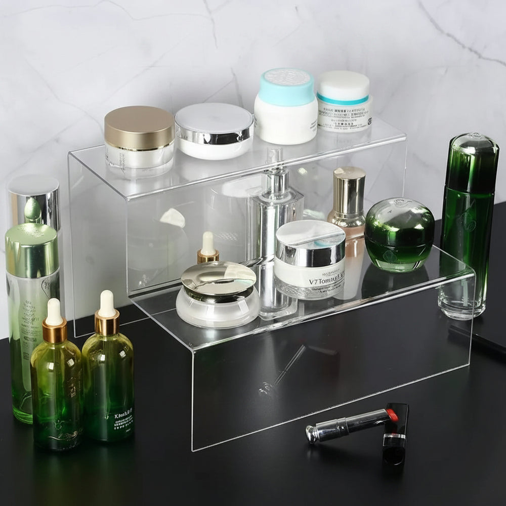 Two steps Makeup organizer desktop organizer stand cosmetics organizer