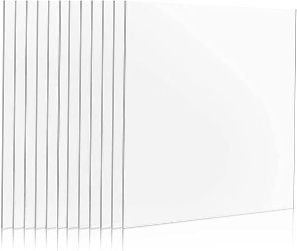 pack of 9 Transparent acrylic sheet 3mm 4x4 size