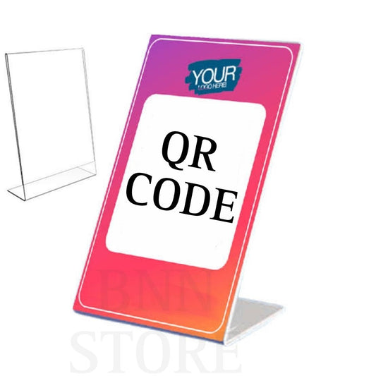 Desktop QR code stand brochure stand Leaflet display stand for desktop 8"x6" Men