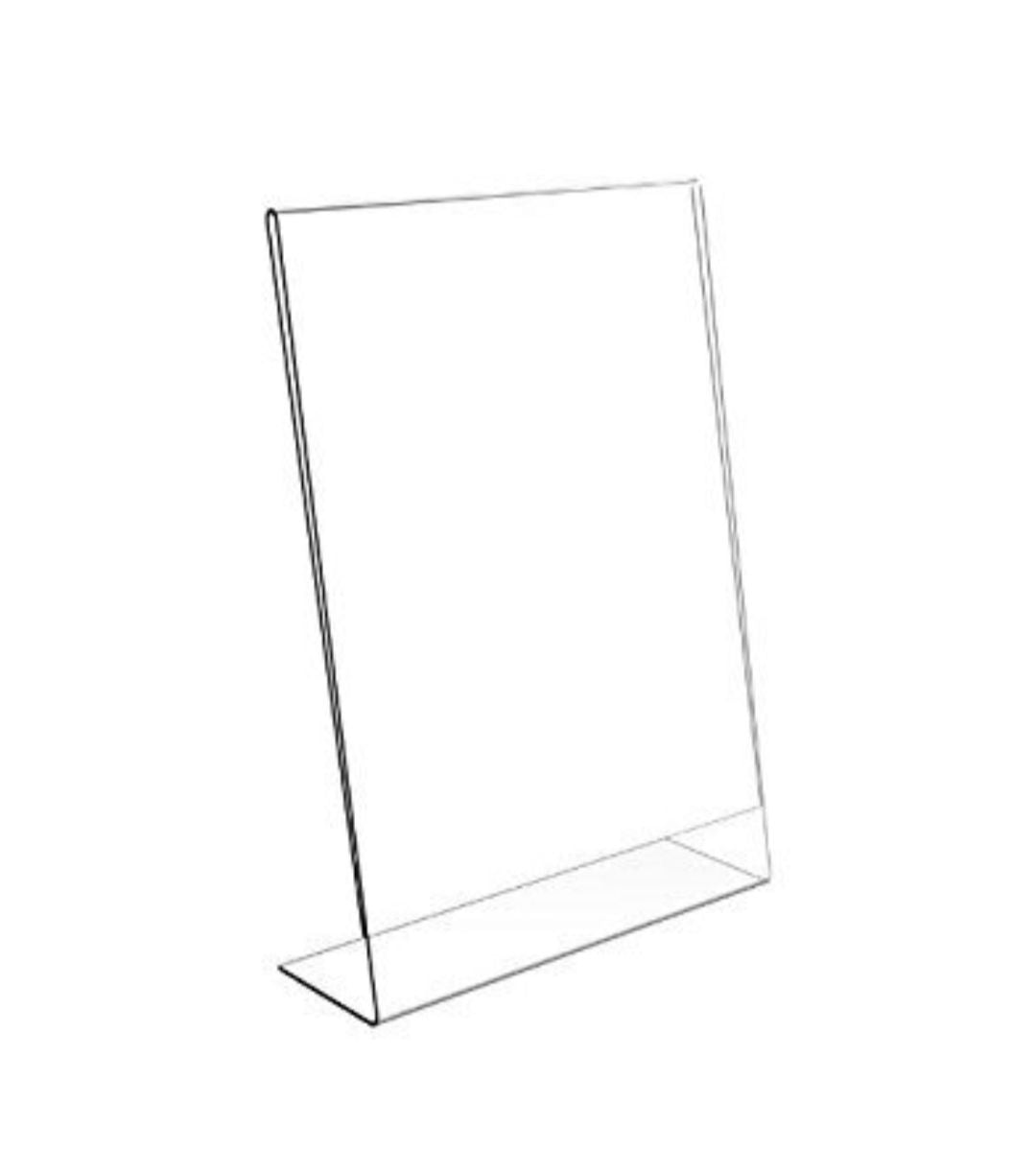Desktop QR code stand brochure stand Leaflet display stand for desktop 8"x6" Men