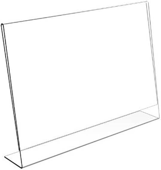 A4 Landscape acrylic Leaflet brochure holder for desktop