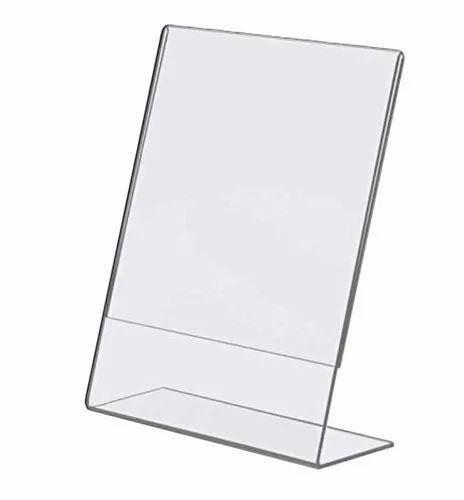 L type A4 paper flyer holder leaflet display stand
