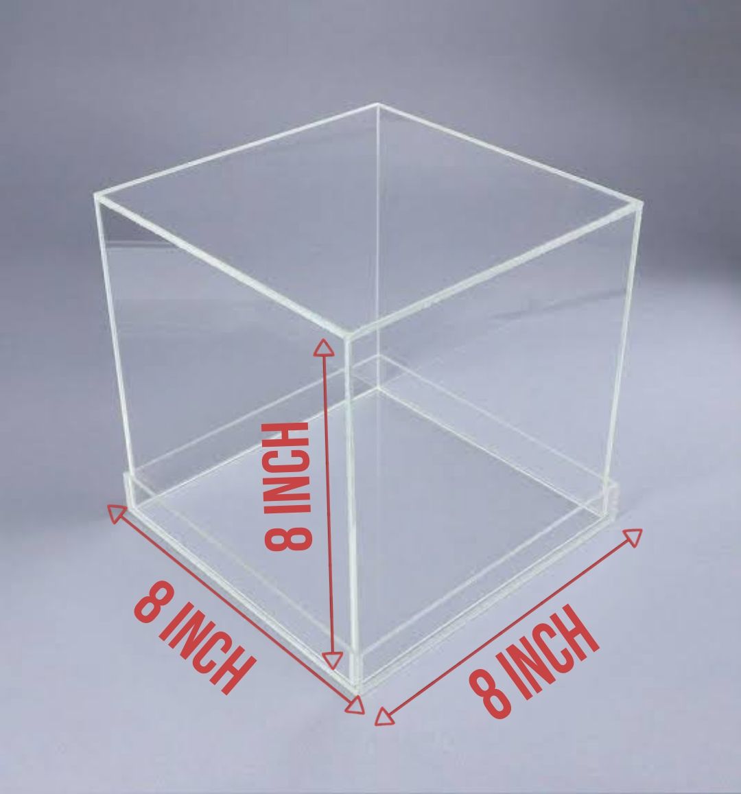 Acrylic Cake box transparent gift box 8x8x8
