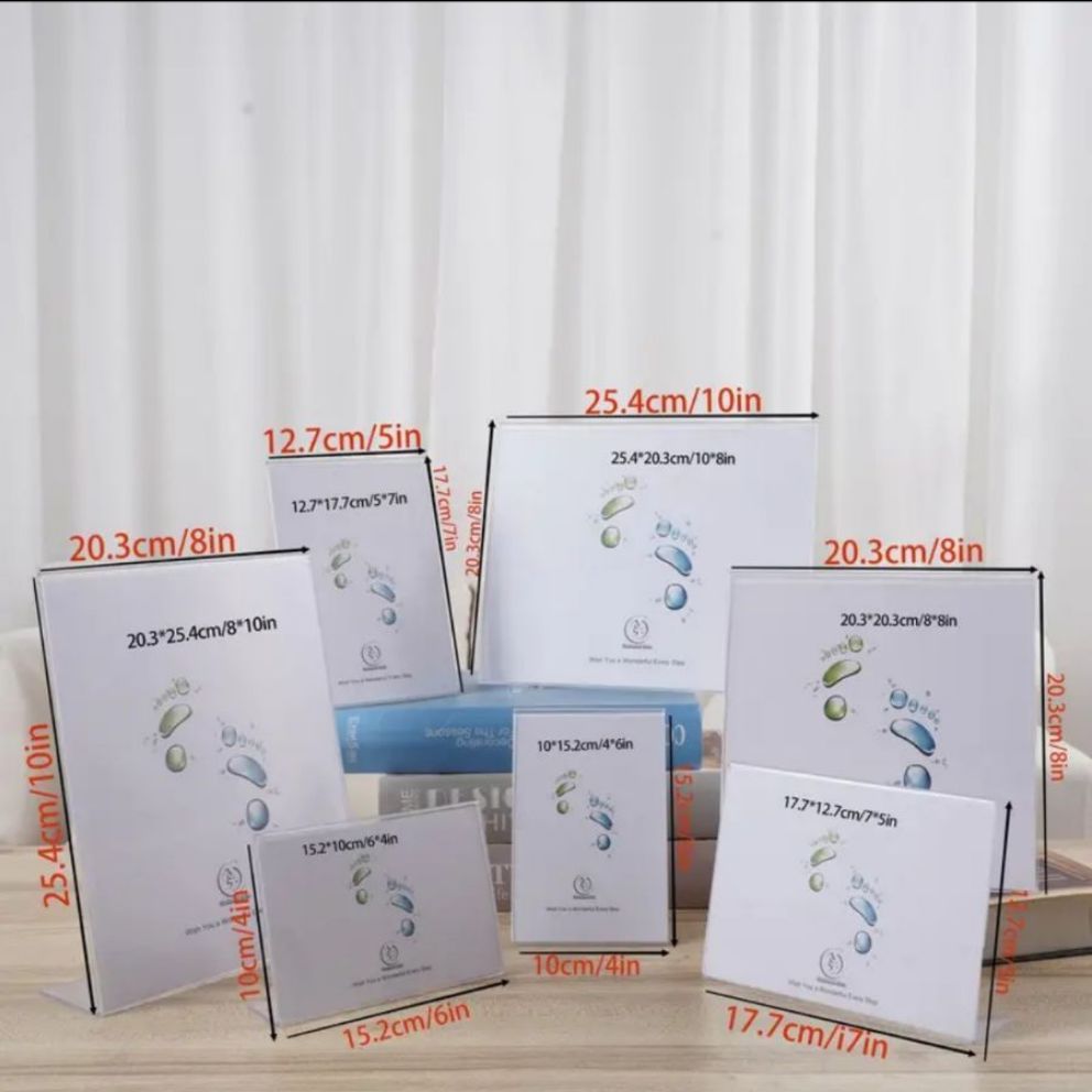 4pcs Modern Acrylic Photo Frame