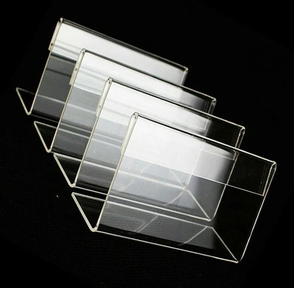 x10 pcs mini acrylic sign display holder price name card tag label stand