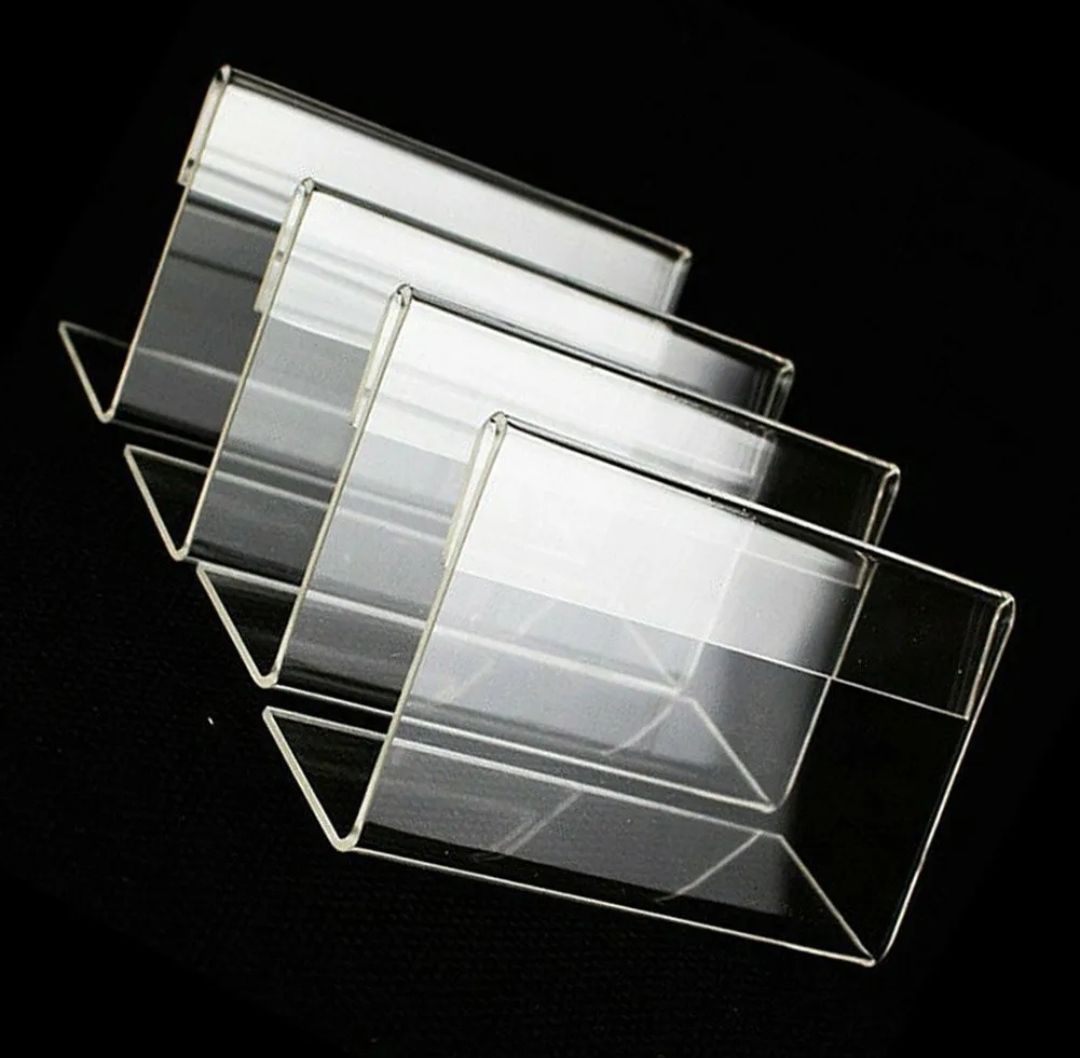 x10 pcs mini acrylic sign display holder price name card tag label stand