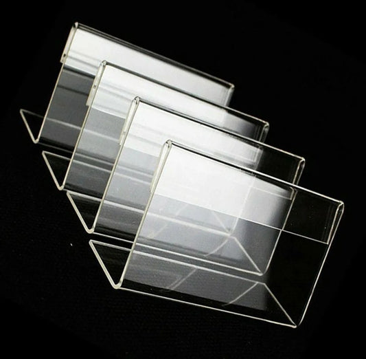 x10 pcs mini acrylic sign display holder price name card tag label stand