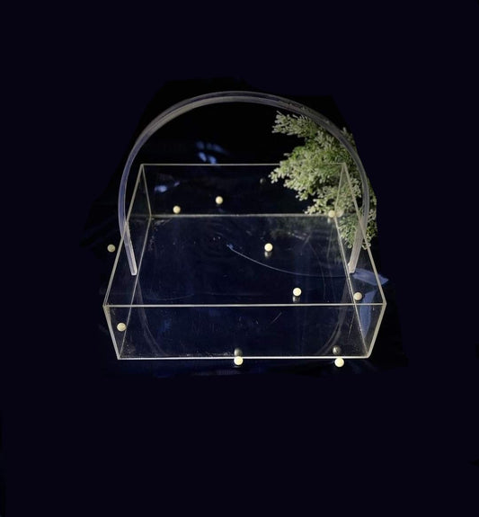 Transparent Jewelry Box Gift Basket Makeup Box