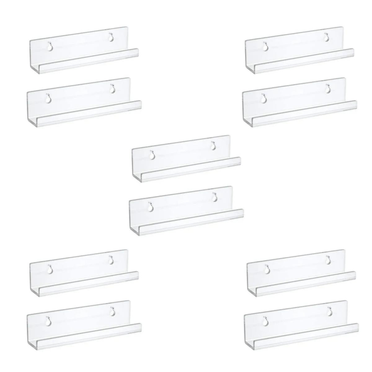 2/4/6/8/10 pcs Transparent Record Shelf Stand Wall Mounted Record Holder For Vin