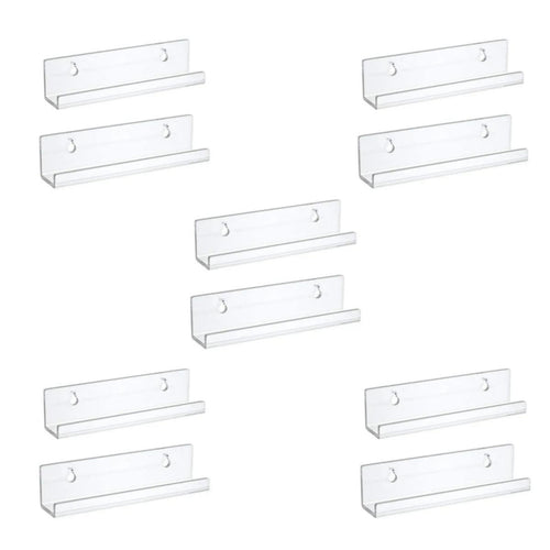 2/4/6/8/10 pcs Transparent Record Shelf Stand Wall Mounted Record Holder For Vin