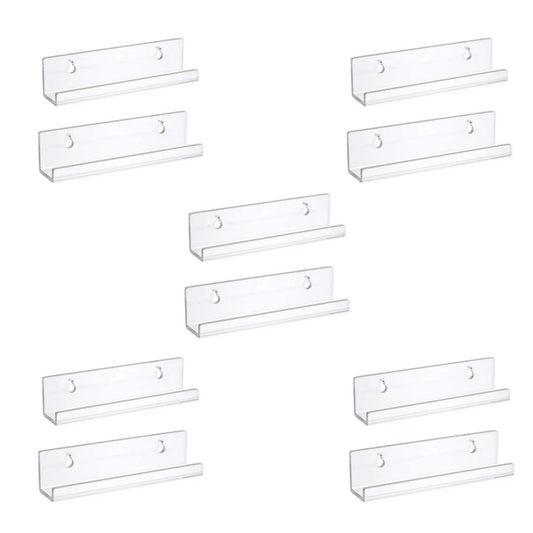 2/4/6/8/10 pcs Transparent Record Shelf Stand Wall Mounted Record Holder For Vin